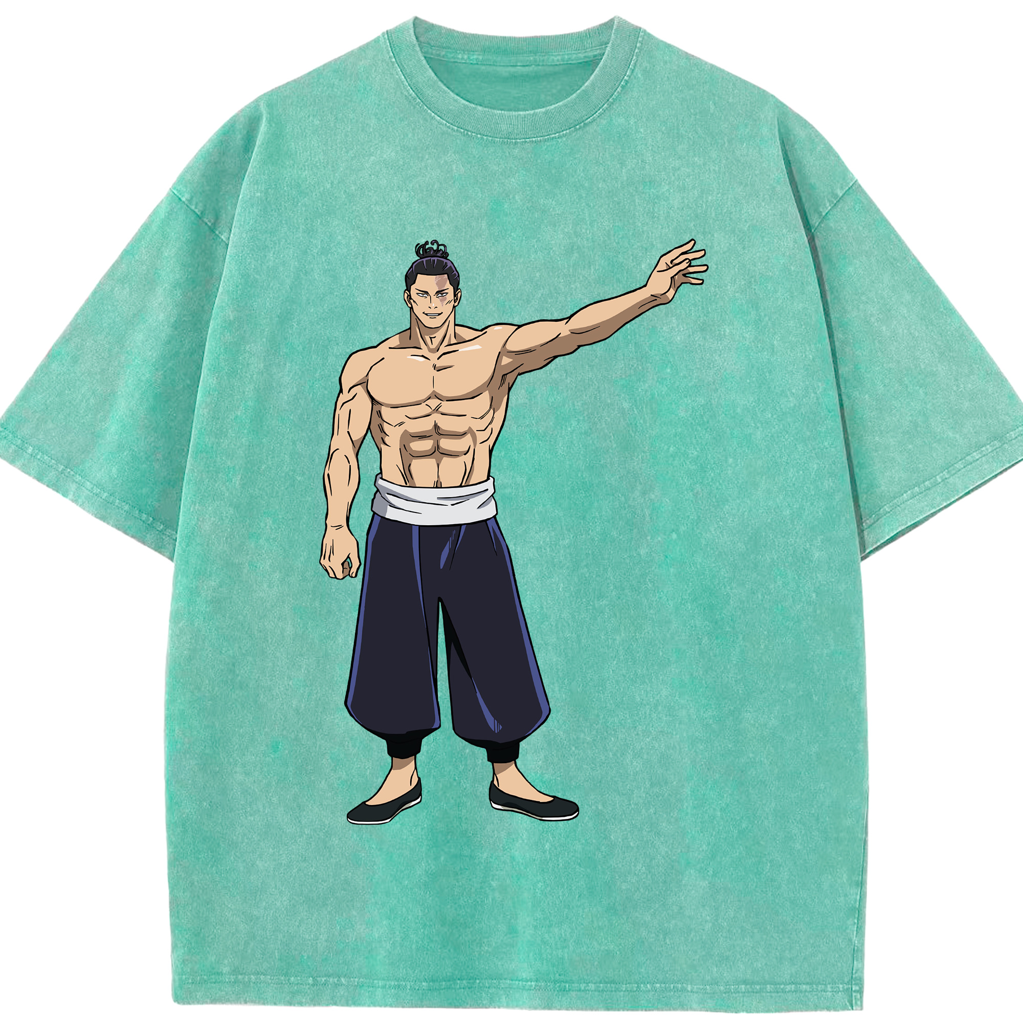（画像用） 呪術廻戦 Jujutsu Kaisen 綿100% ヴィンテージ風 半袖Tシャツ（フロントプリント）